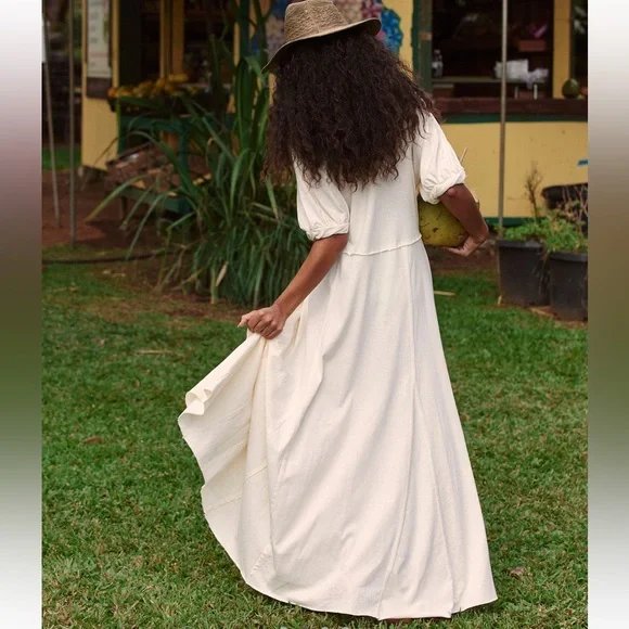 Free People Brentwood Oversized Cotton Beachy Maxi Dress - Picture 5 of 9
